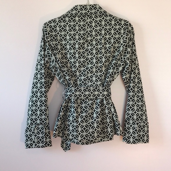 NWOT Geometric Belted Jacket - Picture 8 of 8